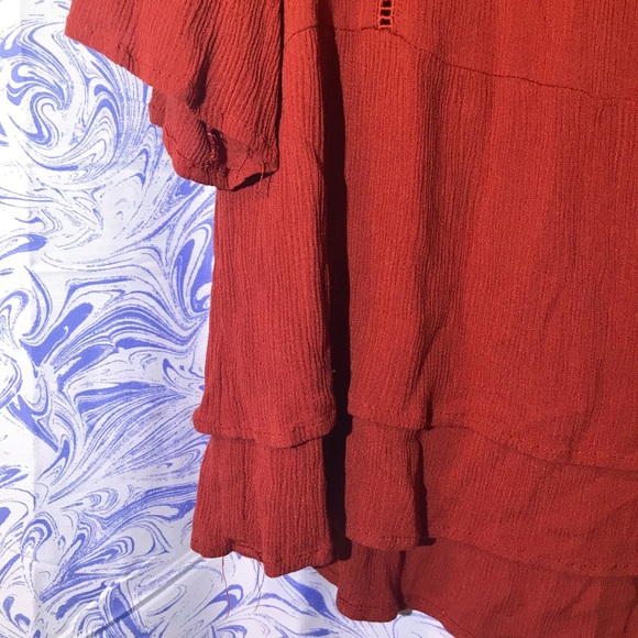 Burnt Orange Boho Top - Picture 5 of 7